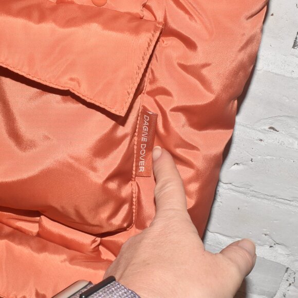 NWOT! DAGNE DOVER Jemi Cargo Tote in Orange MSRP $175! - Picture 6 of 9